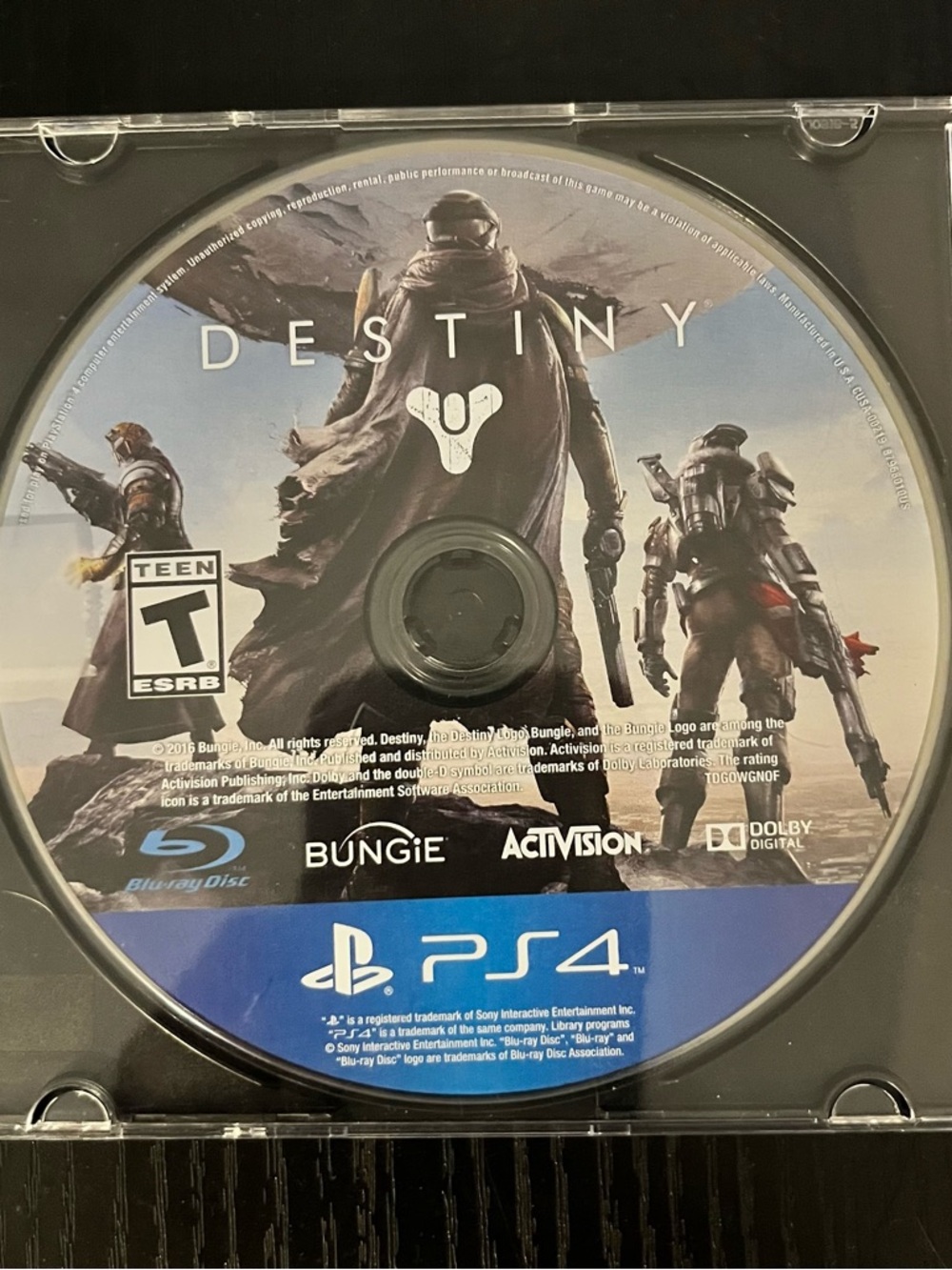 Sony Destiny PS4 Game Disc – Blue Artwork